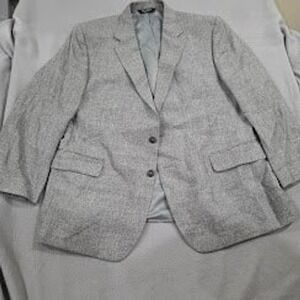 Jos A Bank Regal Grey Linen Wool Blend Blazer Sport Coat Mens 48 S 48S 712305001
